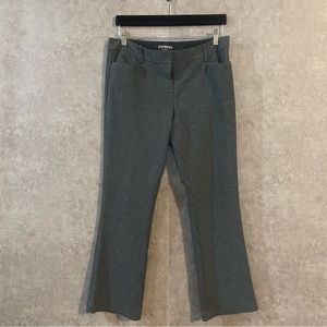 Express Columnist Grey Houndstooth Plaid Dress Pant Trousers 6 Short